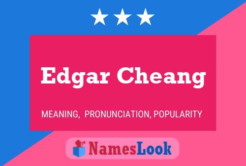 Edgar Cheang Namensposter