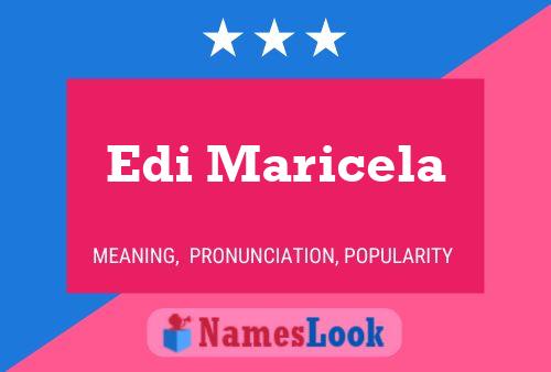 Edi Maricela Namensposter