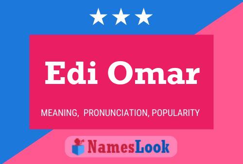 Edi Omar Namensposter