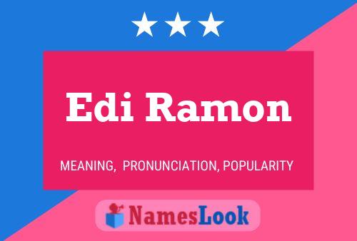 Edi Ramon Namensposter