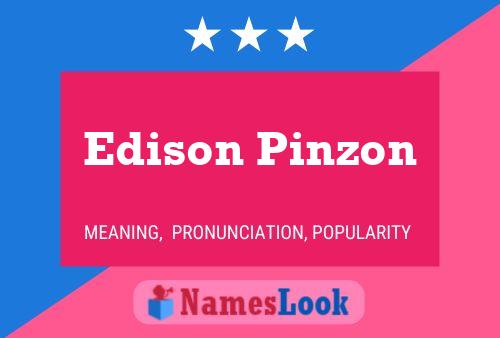 Edison Pinzon Namensposter