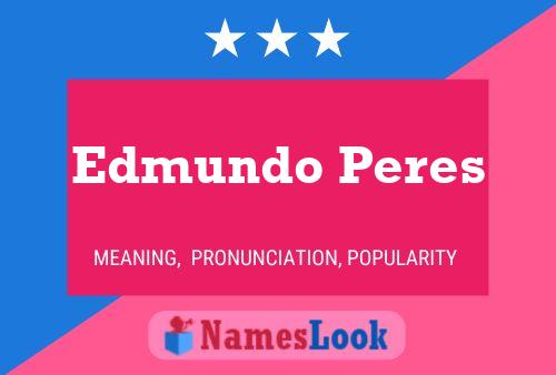 Edmundo Peres Namensposter