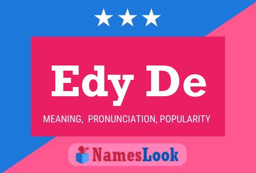 Edy De Namensposter