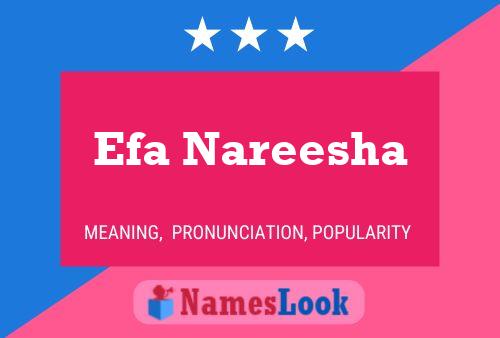 Efa Nareesha Namensposter