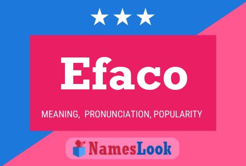 Efaco Namensposter