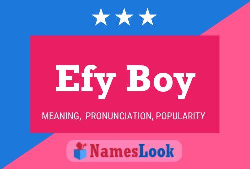 Efy Boy Namensposter