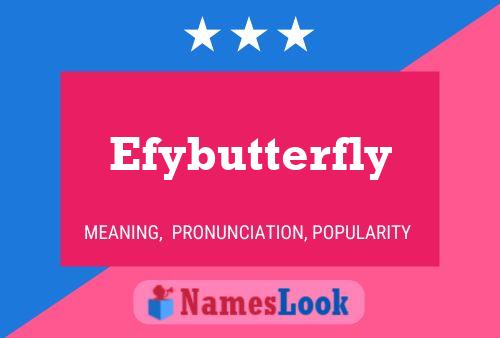 Efybutterfly Namensposter