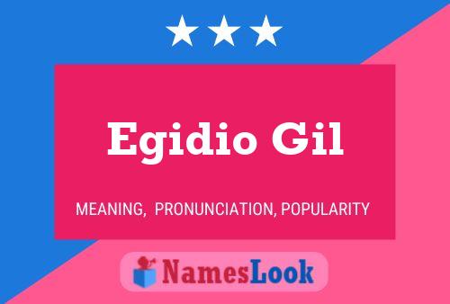 Egidio Gil Namensposter