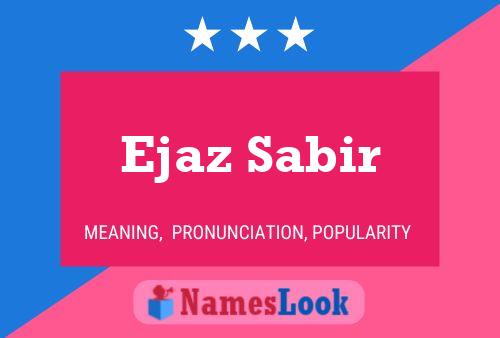 Ejaz Sabir Namensposter