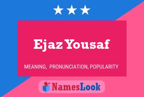 Ejaz Yousaf Namensposter