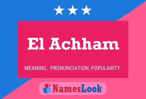 El Achham Namensposter