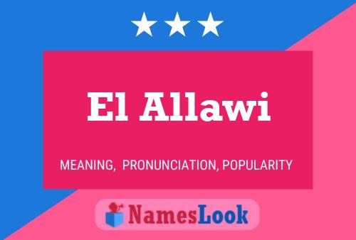 El Allawi Namensposter