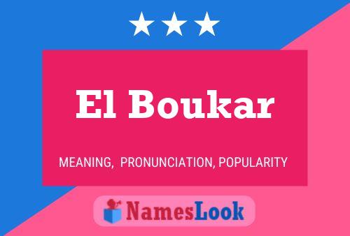 El Boukar Namensposter