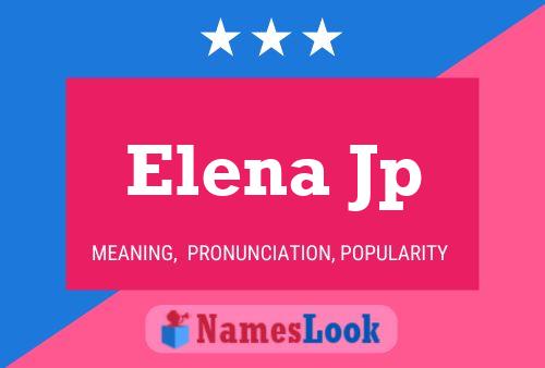 Elena Jp Namensposter