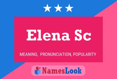 Elena Sc Namensposter