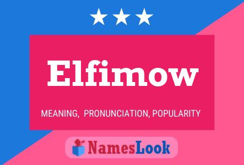 Elfimow Namensposter