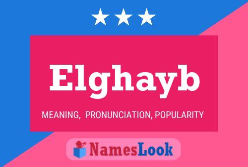 Elghayb Namensposter