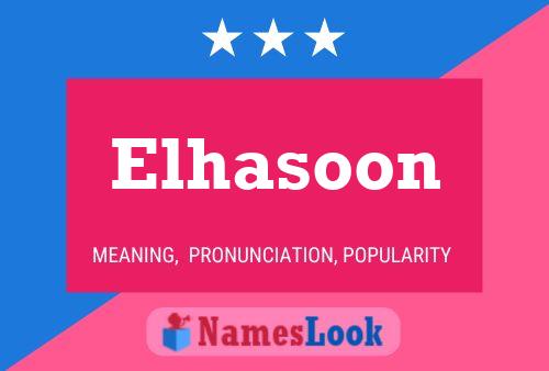 Elhasoon Namensposter