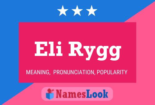 Eli Rygg Namensposter