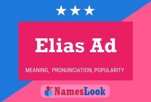 Elias Ad Namensposter