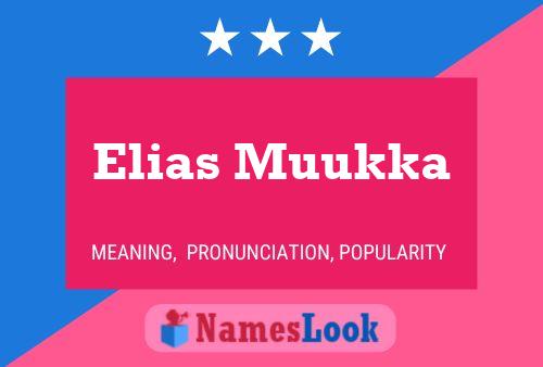 Elias Muukka Namensposter