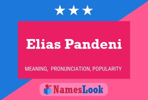 Elias Pandeni Namensposter