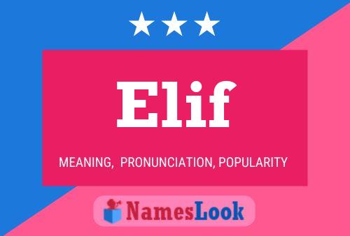 Elif Namensposter