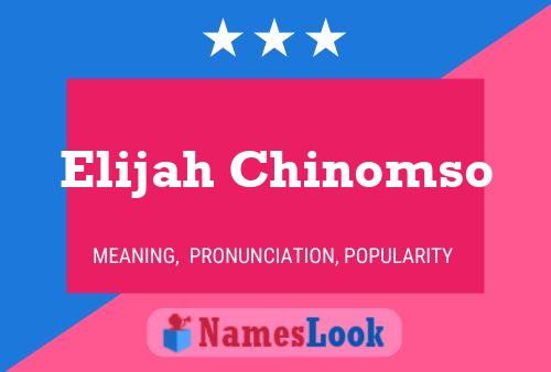 Elijah Chinomso Namensposter