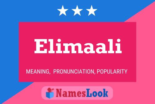 Elimaali Namensposter