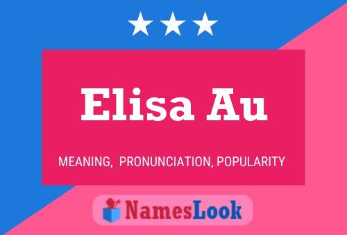 Elisa Au Namensposter