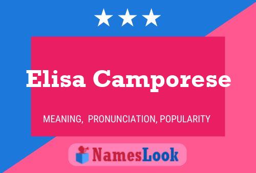 Elisa Camporese Namensposter