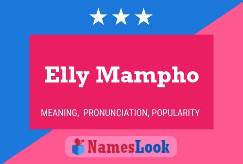 Elly Mampho Namensposter