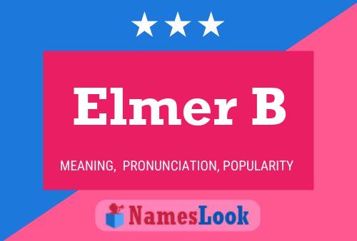 Elmer B Namensposter