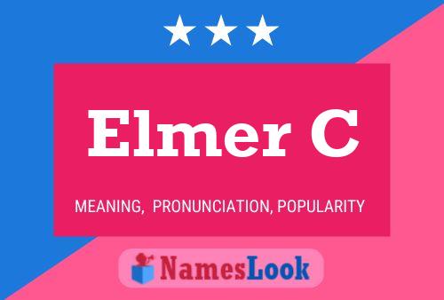 Elmer C Namensposter