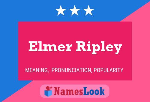 Elmer Ripley Namensposter