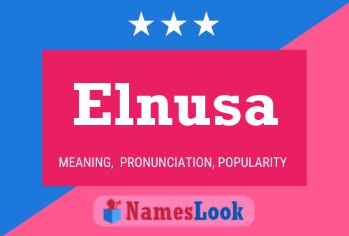 Elnusa Namensposter