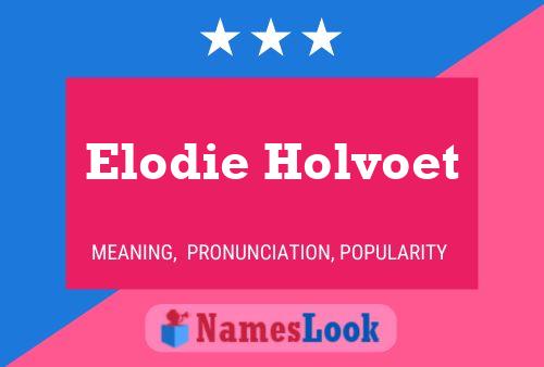 Elodie Holvoet Namensposter