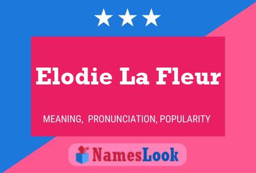 Elodie La Fleur Namensposter