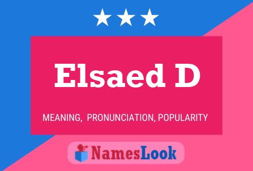 Elsaed D Namensposter