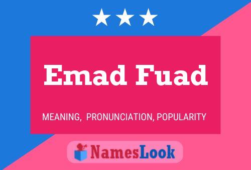 Emad Fuad Namensposter