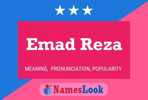 Emad Reza Namensposter