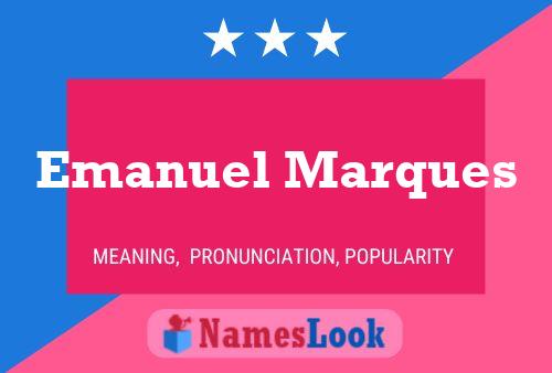 Emanuel Marques Namensposter