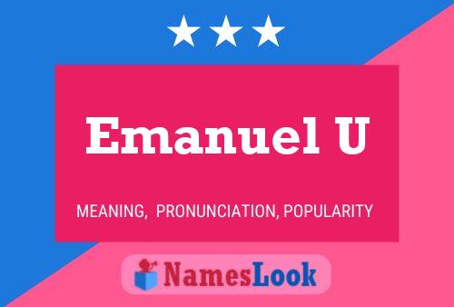 Emanuel U Namensposter