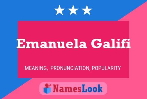 Emanuela Galifi Namensposter