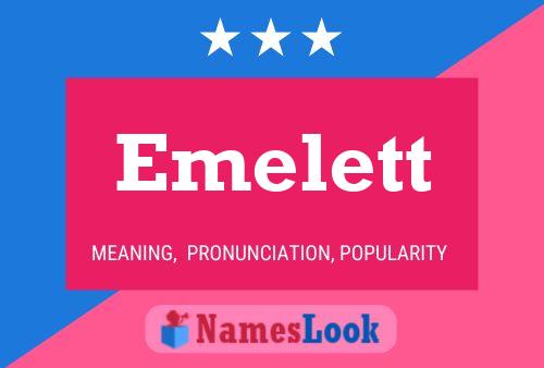 Emelett Namensposter