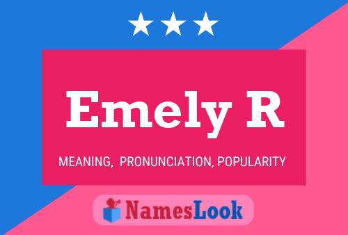 Emely R Namensposter