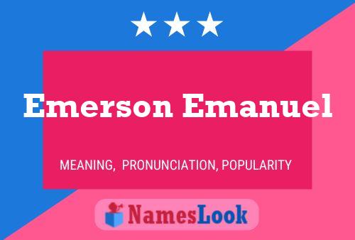 Emerson Emanuel Namensposter