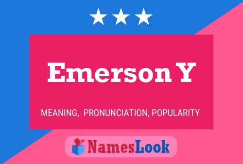 Emerson Y Namensposter