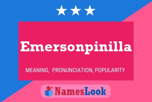 Emersonpinilla Namensposter