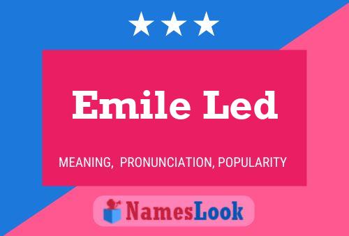 Emile Led Namensposter